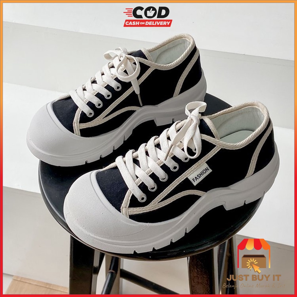 JBI-0271 GRATIS BOX Sepatu Kanvas Wanita Sneakers Casual Fashion Korea Yunjin Shoes Premium