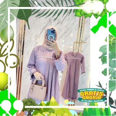 Ready Stock,,cbg-008 GAMIS PAYET MEWAH IBU DAN ANAK / BAJU PREMIUN WANITA TERBARU 2022 FASHION ELEGA
