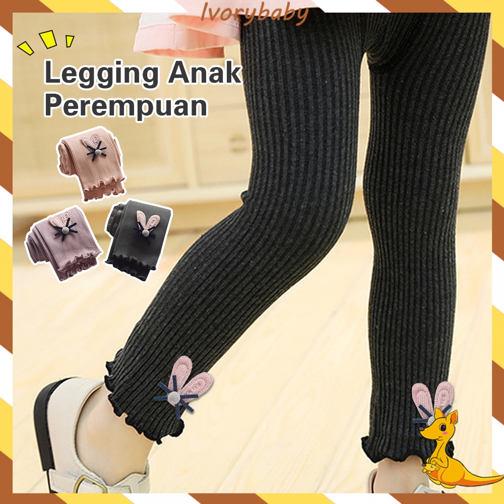 Ivorybaby Legging bayi anak perempuan katun Celana panjang anak cewek Leging bayi anak cewek