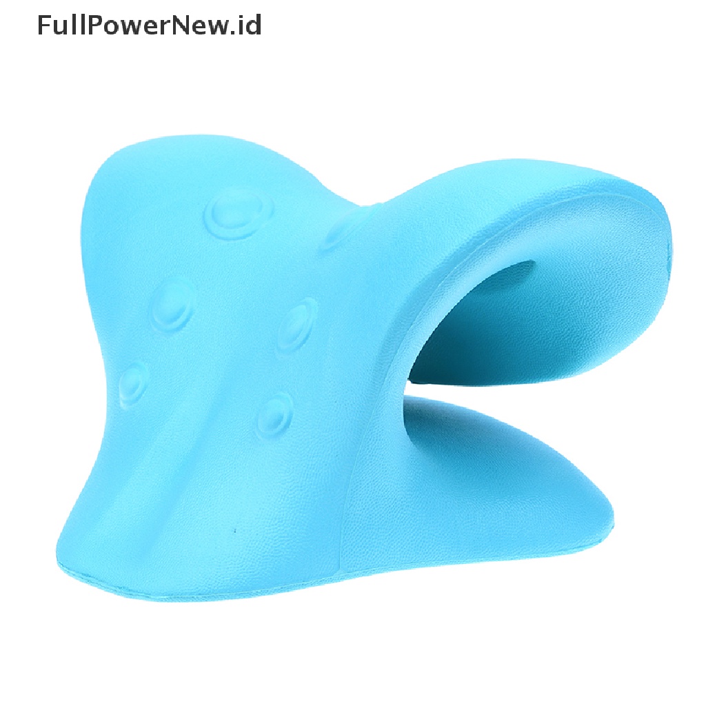 Power Leher Bahu Tandu Relr Cervical Chiropractic Traction Pillow Green ID