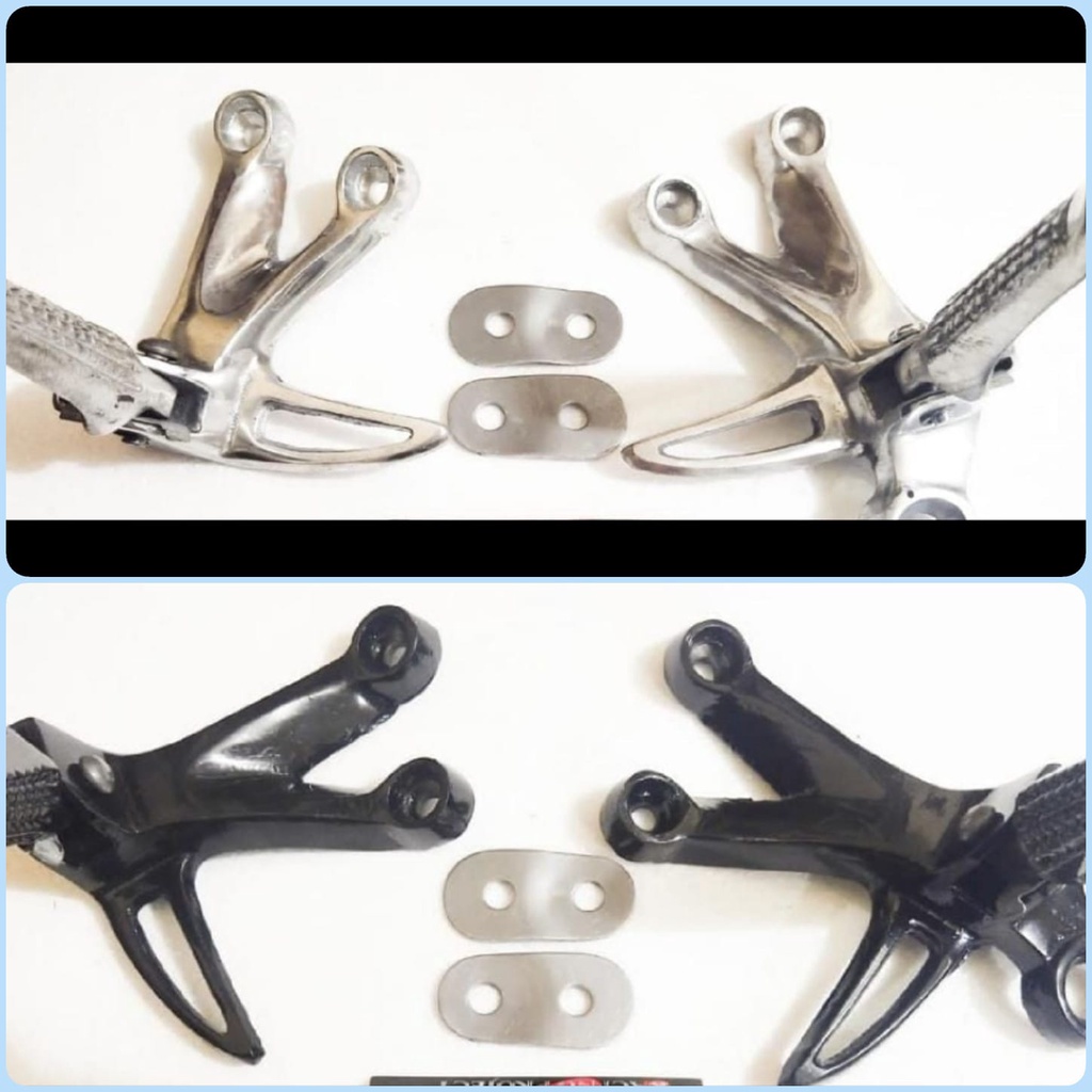 Footstep Gantung Belakang Satria Fu Step Belakang Satria Fu Black Chrome Variasi Aksesoris Motor