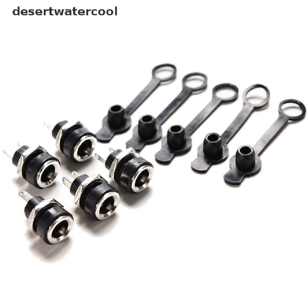 Deid 1pc Stop Kontak DC Tahan Air 5.5 x2.1mm Colokan Jack Colokan Female Mount Connector Martijn