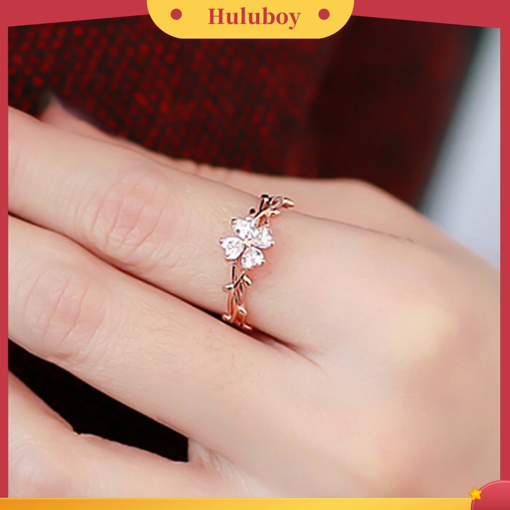 {Ready Stock} Cincin Berlian Imitasi Hias Kreatif Alloy Indah Twining Finger Band Untuk Wanita