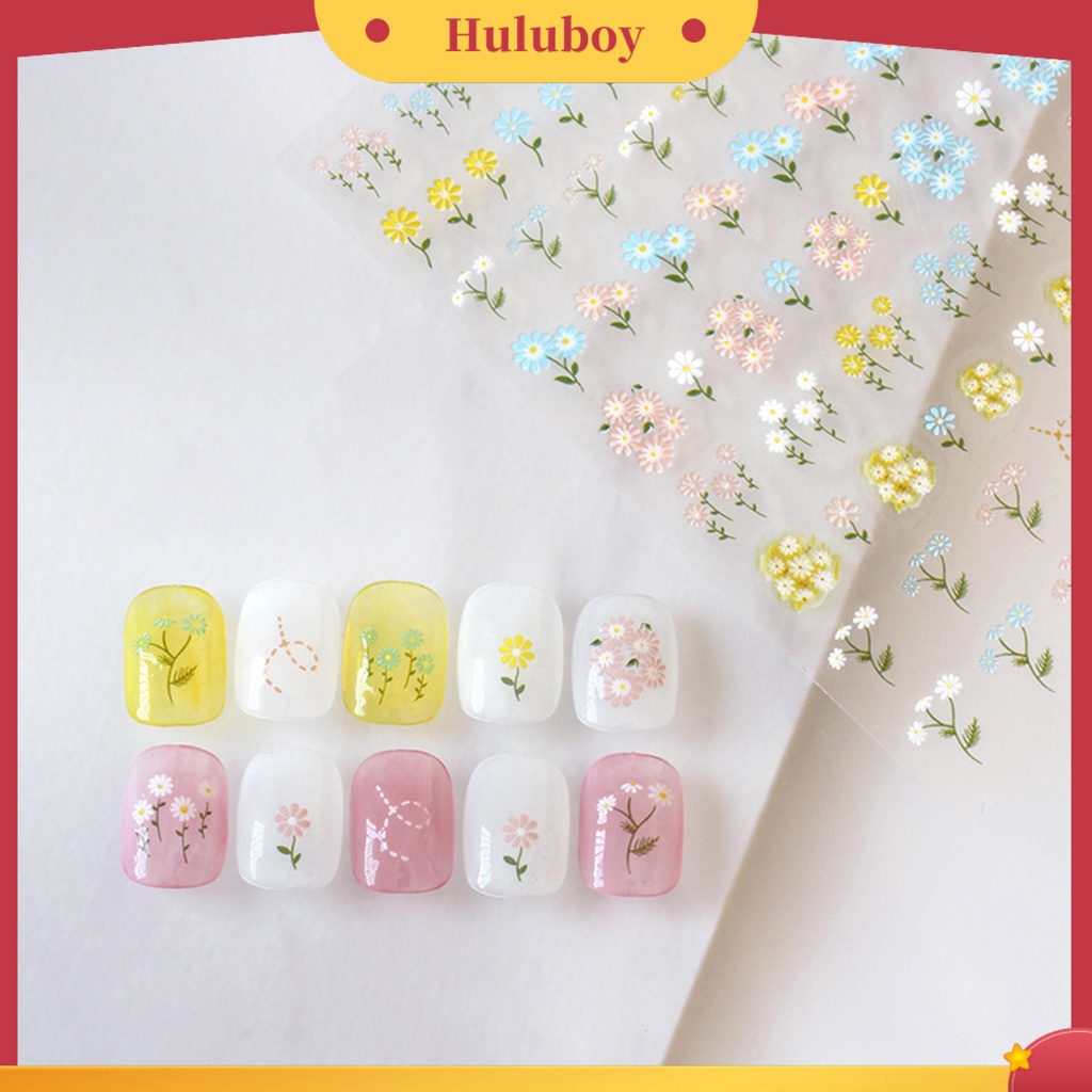 {In Stock} Stiker Perekat Kuku Lovely DIY Paper Roses and Rabbits Nail Decals Untuk Wanita