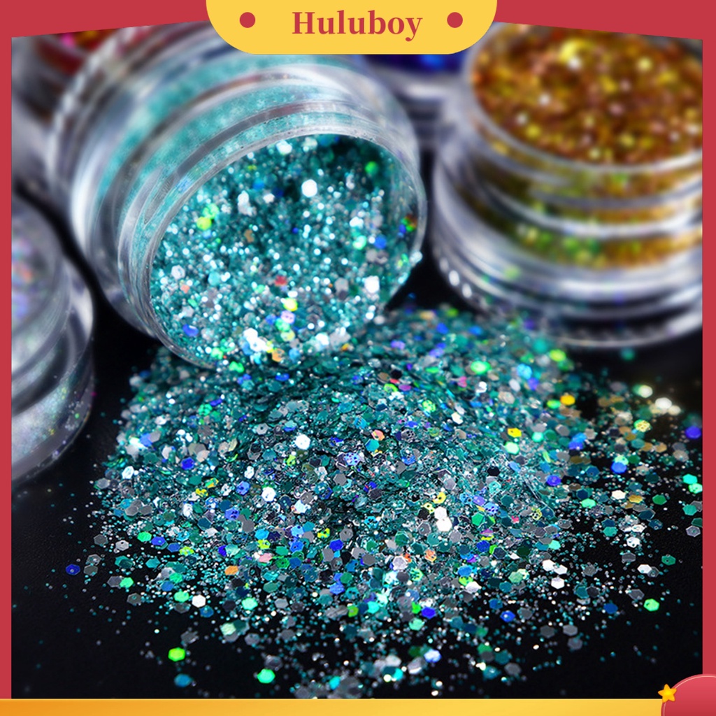 {In Stock} 1set Nail Sequin Warna Hidup Banyak Gaya PET DIY Nail Glitters Sequin Craft Nail Art Painting Gadget Perlengkapan Kecantikan