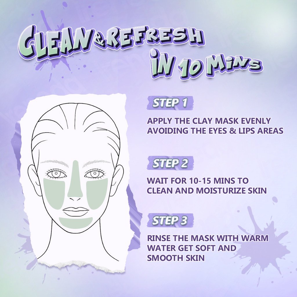 (READY &amp; ORI) IRENEDA Green Tea Deep Cleansing Clay Mask Pore Minimizer Masker Wajah - IR02