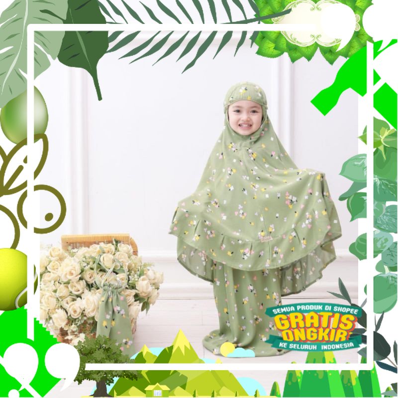 Mukena Anak Rayon Mecca Prayer Set by Bbckidswear/ Trendy Modis