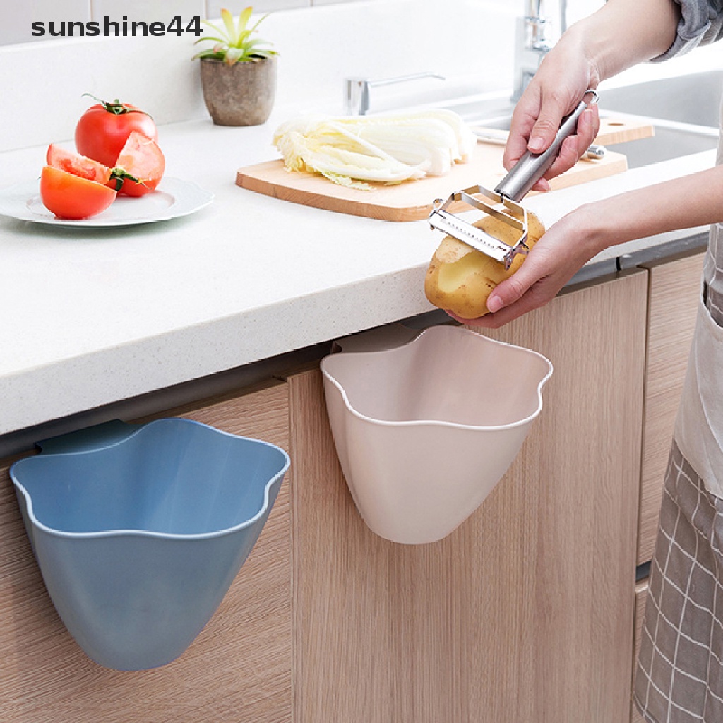 Sunshine Tempat Sampah Gantung Pintu Lemari Dapur Dapat Wadah Sampah Cleaning Box ID