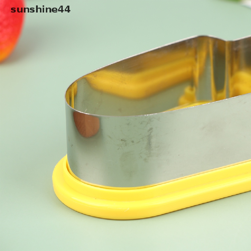 Sunshine 1Pc Pemotong Semangka Bentuk Pohon Lucu Stainless Steel Fruit Slicer Cutter Tools ID