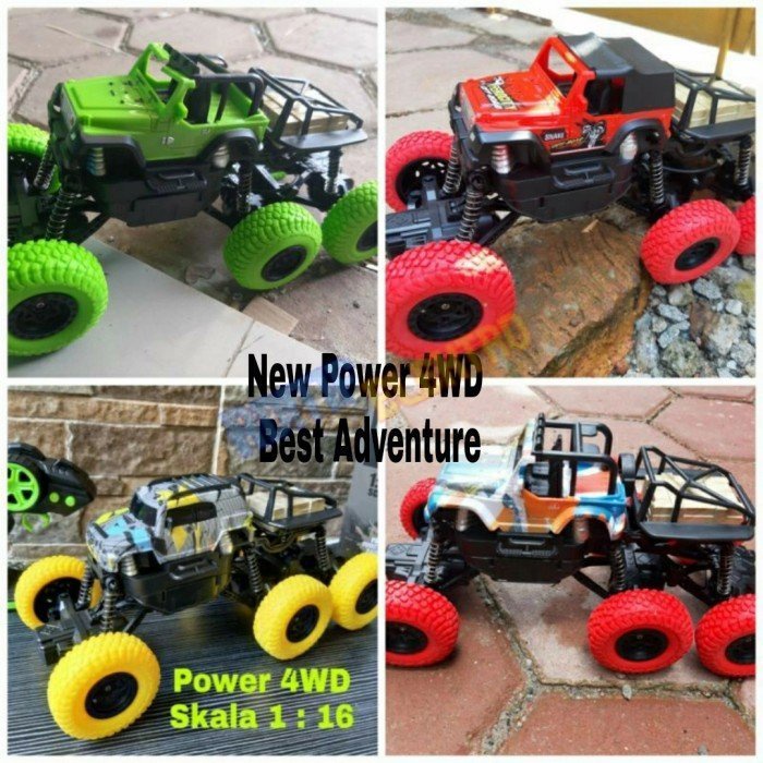 Mobil RC Car Offroad Mainan Remote Control Monster Fun 4WD Buggy