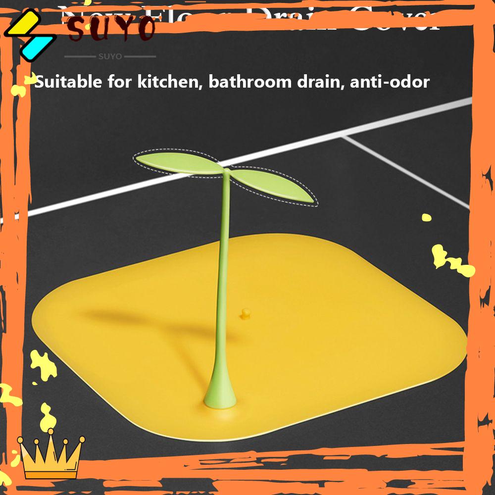 Suyo Penutup Saluran Air Lantai Kamar Mandi Bathtub Wastafel Plug Silicone Sewer Deodorizer Shower Drain