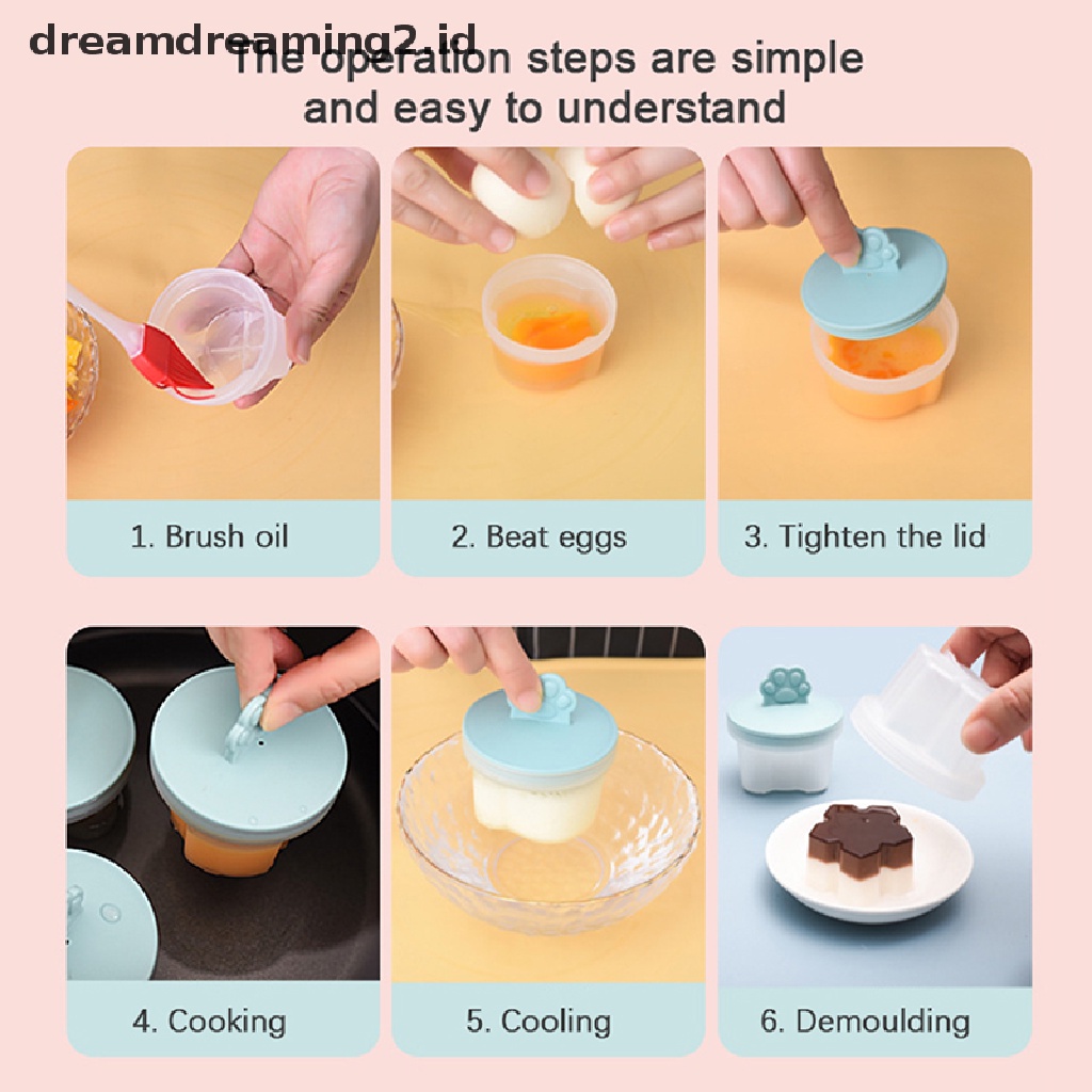 (hot) 1/4pcs Bunga Beruang Bentuk Ikan Makanan Bantu Bayi Kukus Kue Cetakan Plastik Set Dapur Egg Cooker Alat Buatan Sendiri DIY Bayi Kukus Telur Kue Nasi Jelly Puding Baking Juga