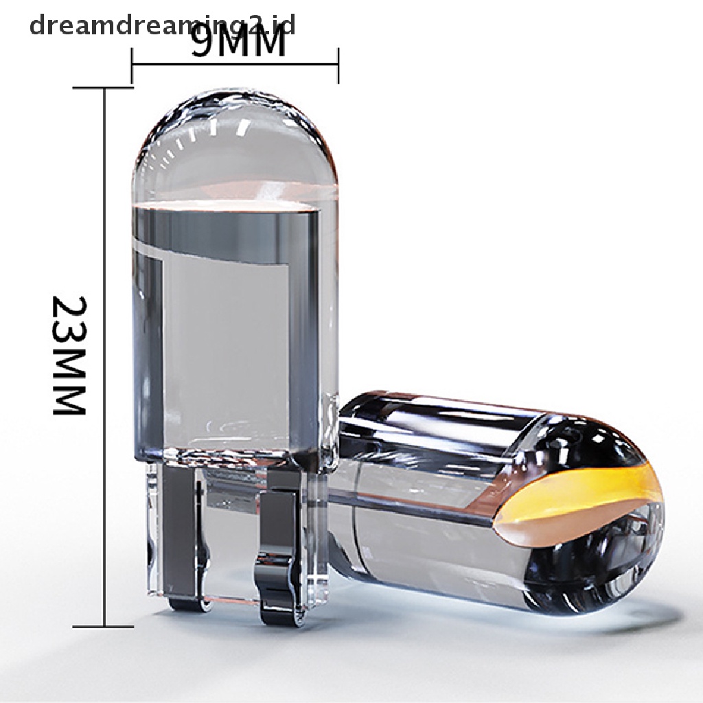 (hot) 10x T10 194 168 W5W 2825lampu Bohlam Interior Plat LED COB 6000K UK//