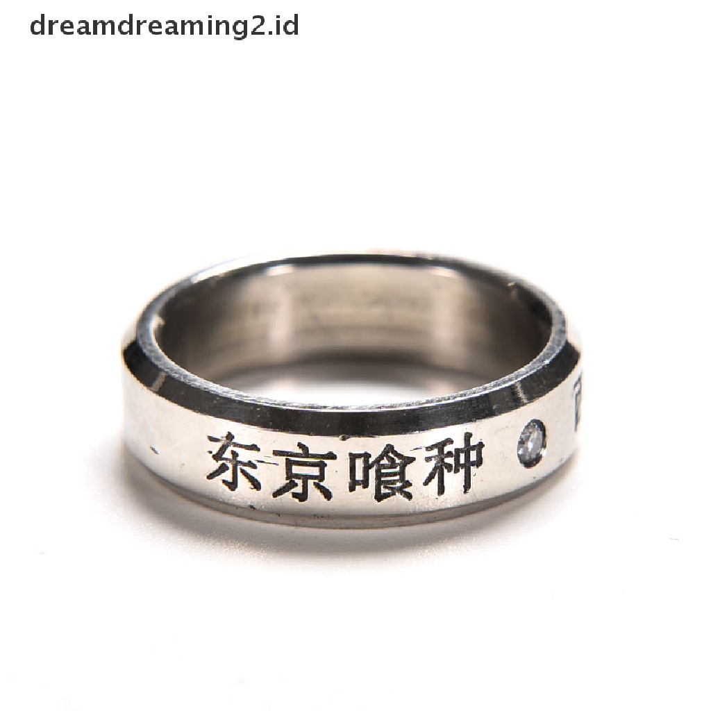 (hot) 1pcs Cosplay Anime Untuk Tokyo ghoul Ken Kaneki Titanium steel ring rings//