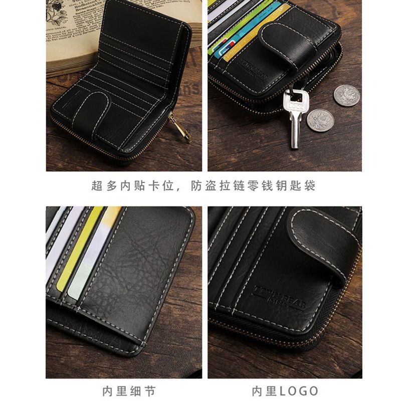 Sera Tiantian Winnie the Pooh Pendek Dompet Perempuan Edisi Korea Lucu Lipat Fashion Kecil Segar Dompet Koin Multifungsi Pemegang Kartu