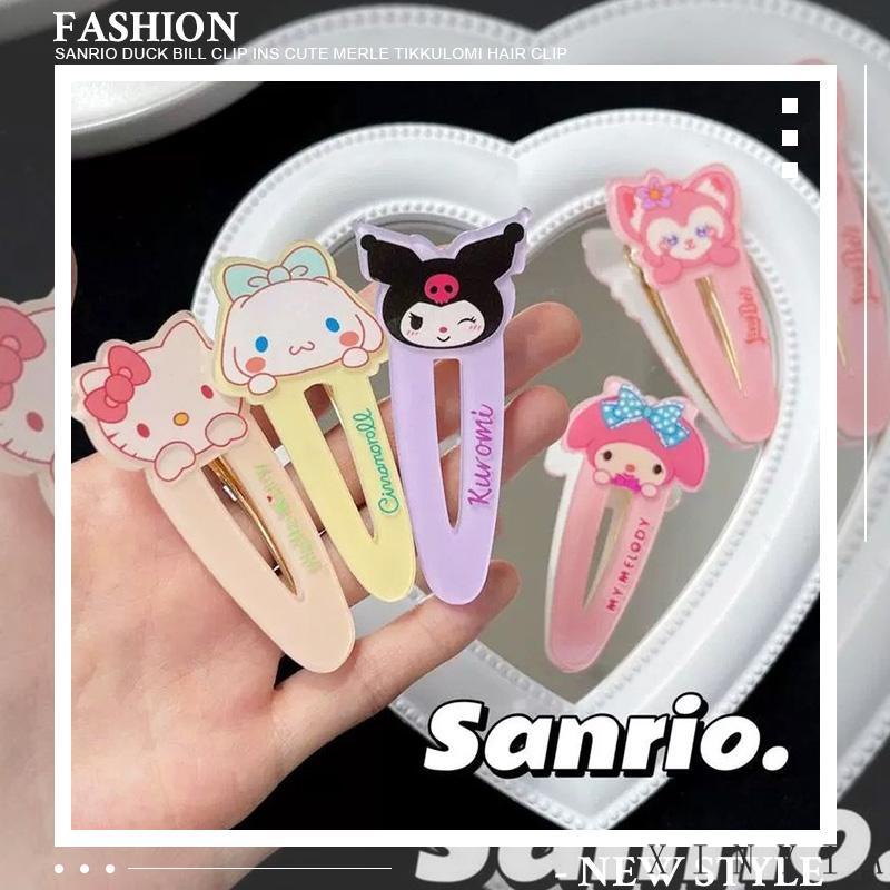 【COD】Delunashop_Acc jepit rambut hair clip / pin rambut sanrio kuromi Cinnamonroll kep poni anak