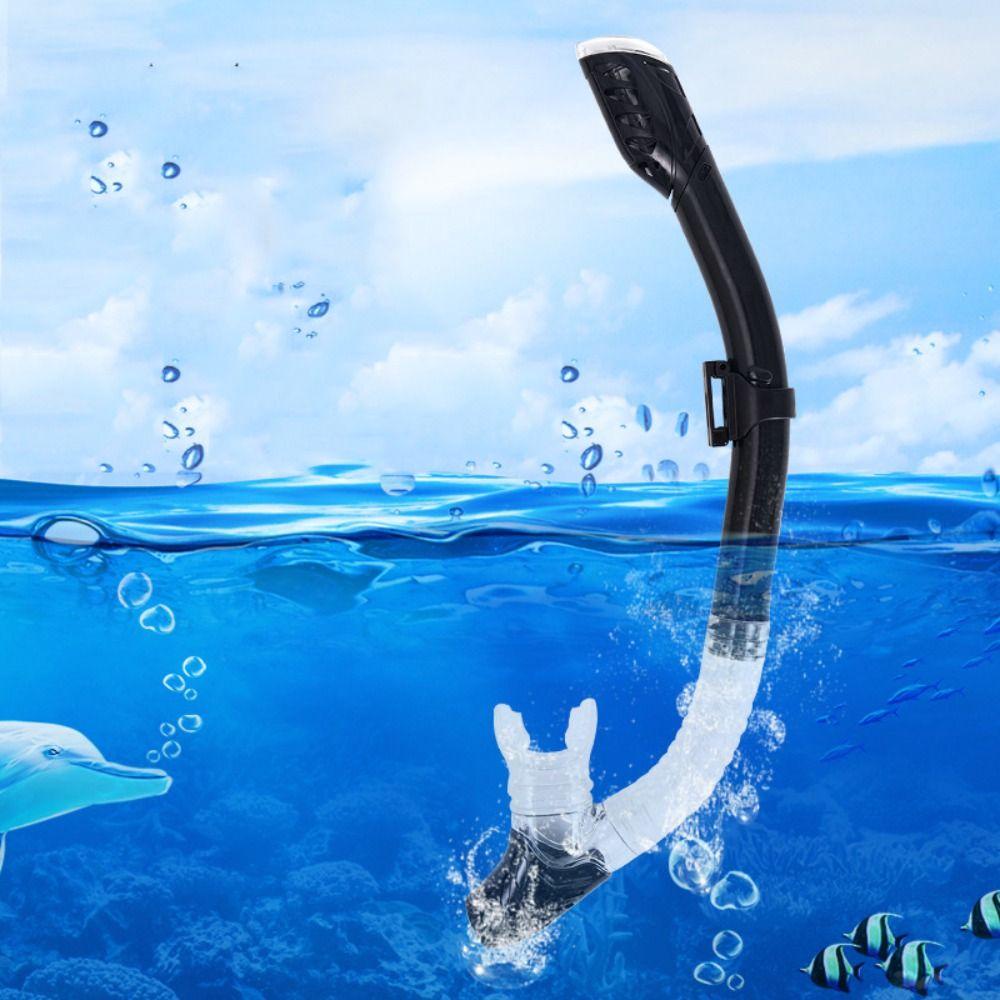 Lanfy Diving Snorkel Tube Full Dry Untuk Under Water Air Alat Pernafasan Pernafasan Renang Tube Alat Menyelam Cocok Dewasa Anak Underwater Snorkeling Dry Breathing Tube