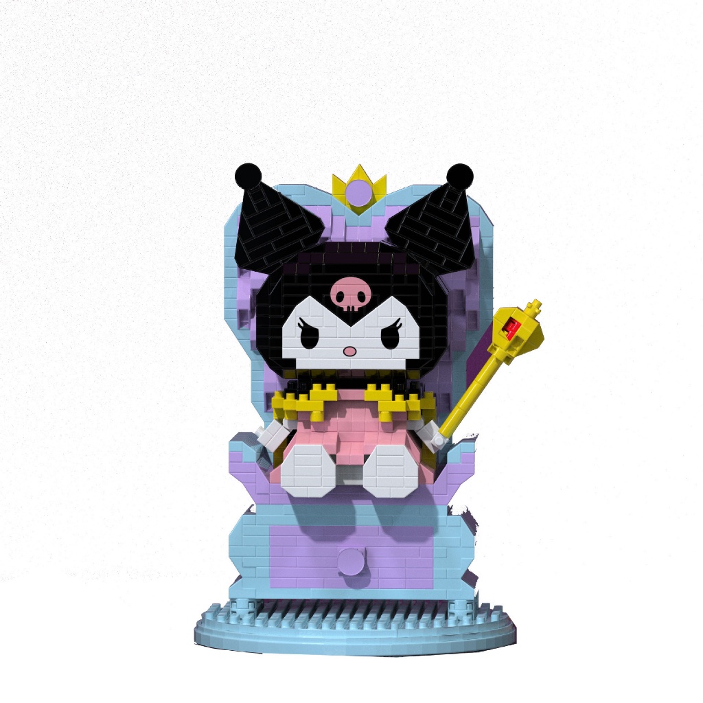 Mainan Balok Kuromi Ratu Elf Nano Block DIY 3DPuzzle Brick