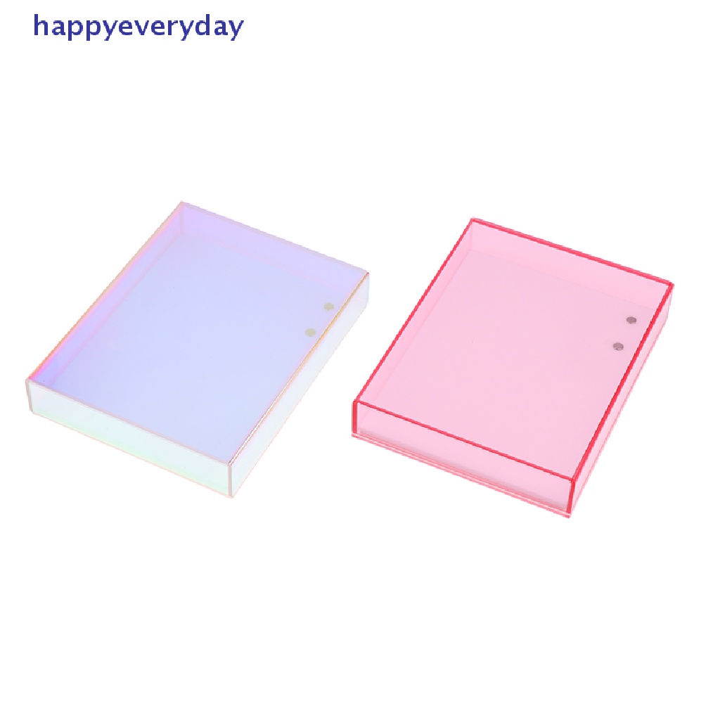 [happy] Acrylic Eyelash Extension Storage Box Makeup Organizer Kotak Palet Bulu Mata [ID]