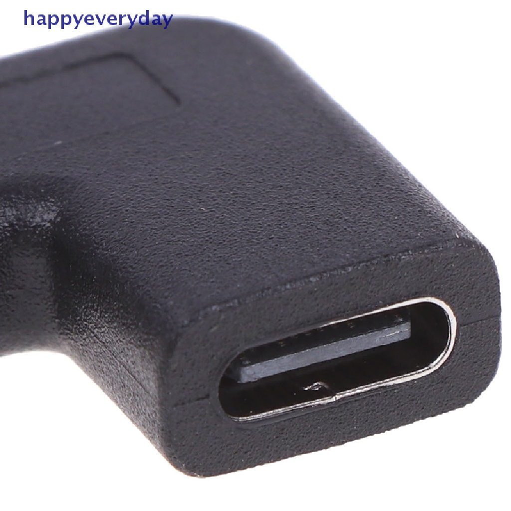 [happy] Sudut Kanan 90derajat USB 3.1 Tipe C Male To Female USB-C Converter Adapter [ID]
