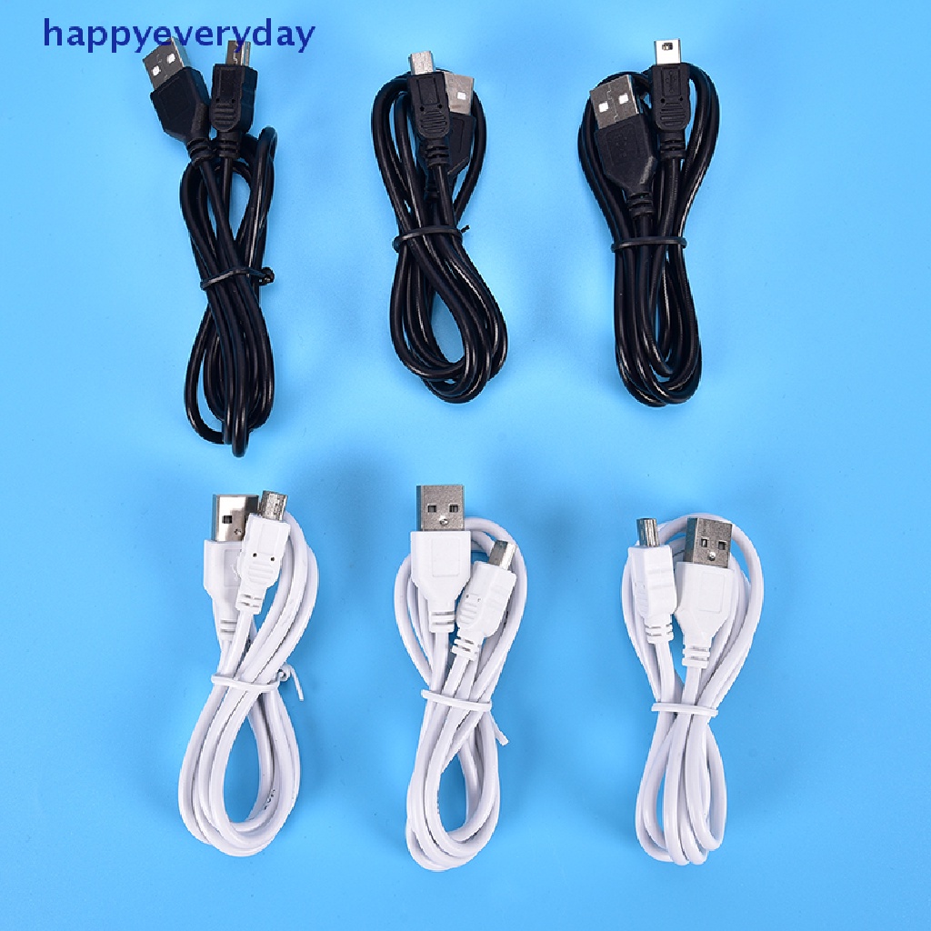 [happy] Kabel USB MINI Panjang 1m Sync &amp; Charge Lead Tipe A Ke 5pin B Charger Telepon [ID]