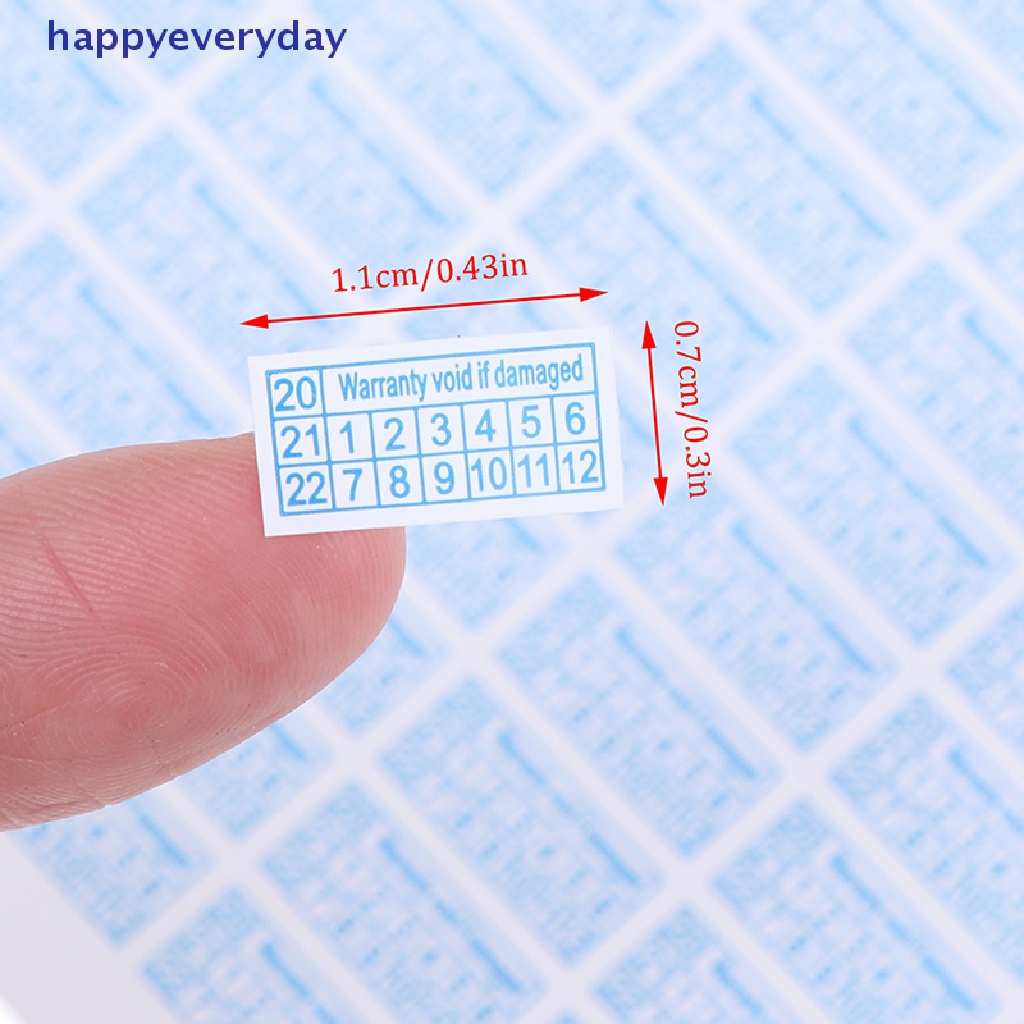 [happy] 200pcs Garansi Perlindungan Kerusakan Keamanan Label Sticker Seal Fragile 2020-2022 [ID]