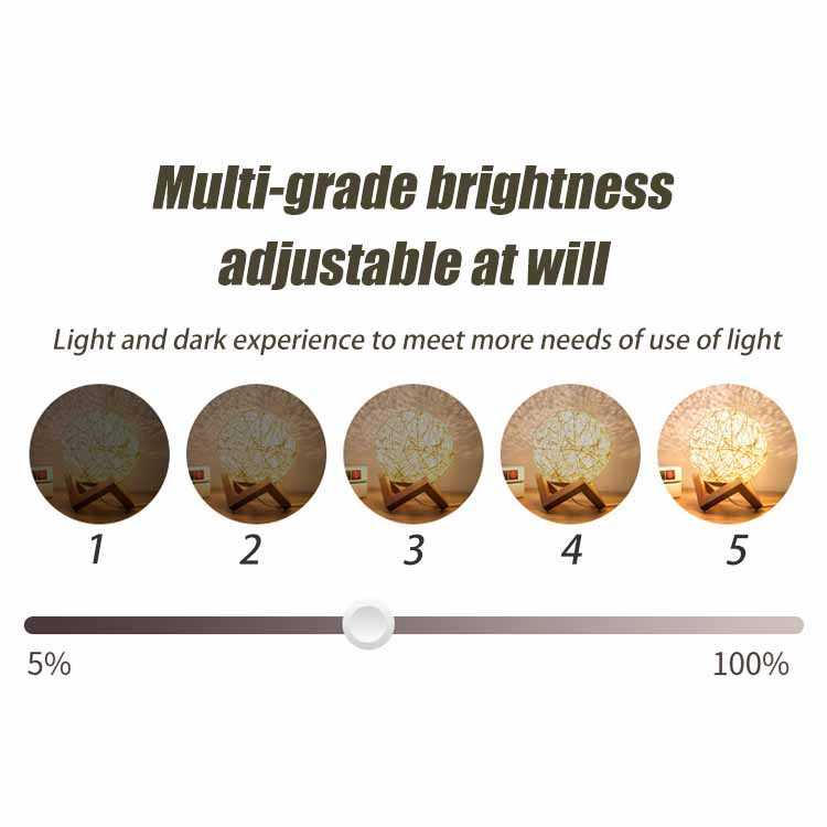 Ahomeone Lampu Tidur Bola Sepak Takraw Night Light Lamp RGB 15CM OU13 ( Mughnii )