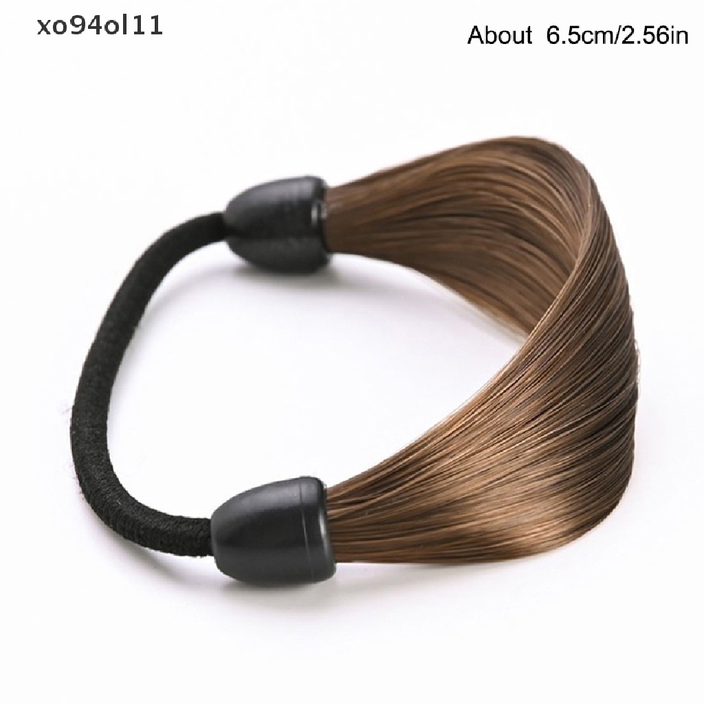 Xo Karet Gelang Simulasi Rambut Wig Kepala Tali Rambut Cincin Tali Rambut Elastis OL