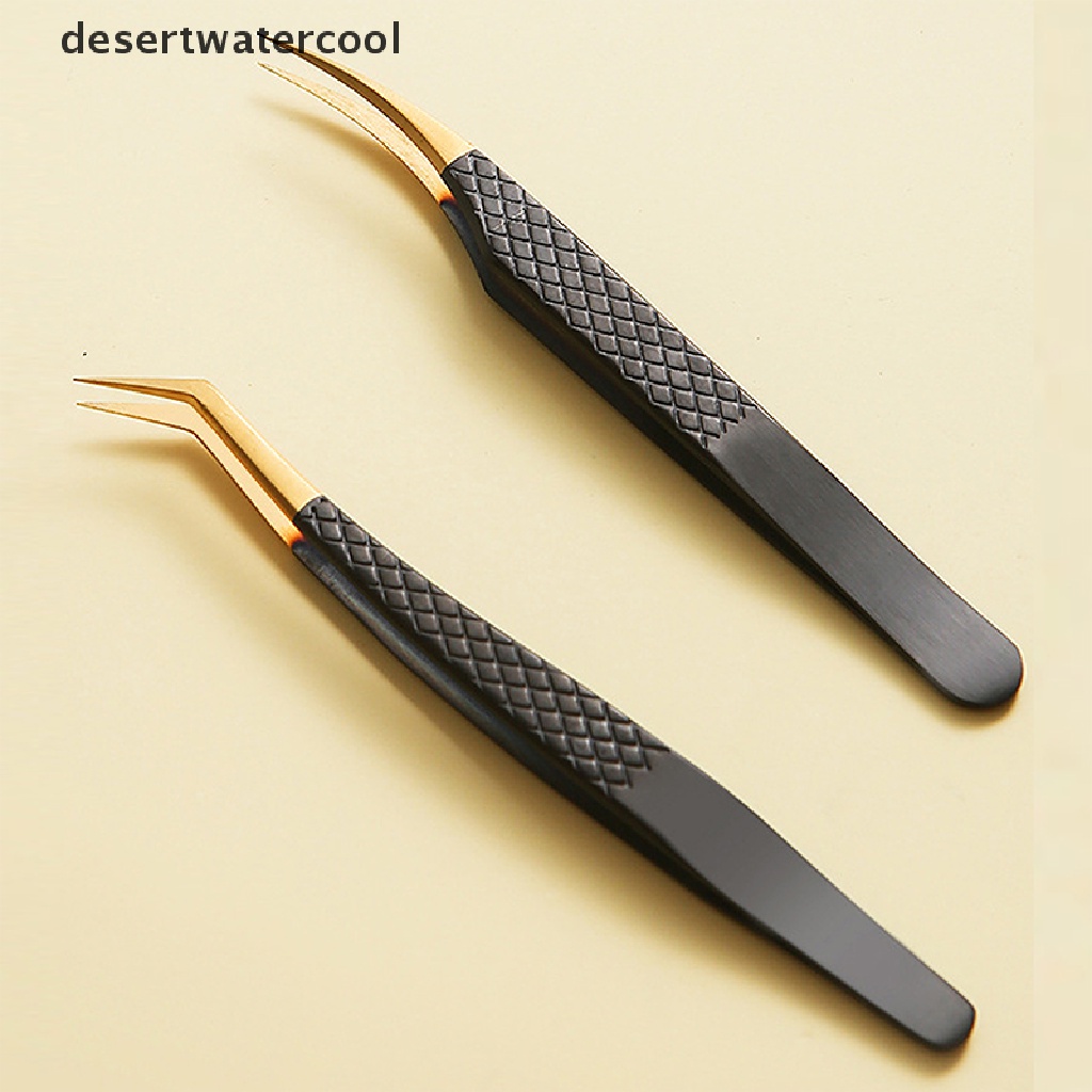 Deid 1pcs Pinset Bulu Mata Anti Statis Profesional Pincet Eyelash Extension Tweezer Martijn