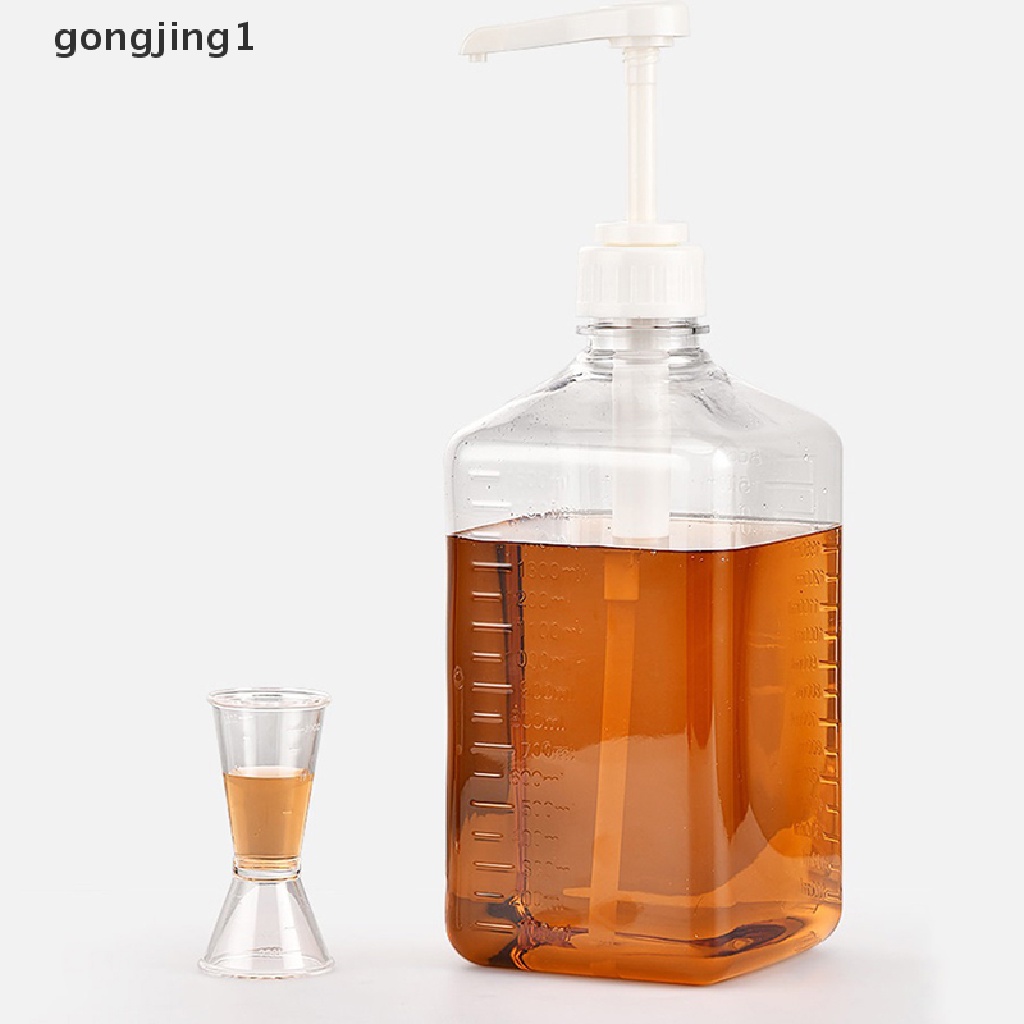 Ggg 1600ml Dispenser Sirup Kopi Botol Kecap Saus Madu Multi Fungsi W/Pump ID