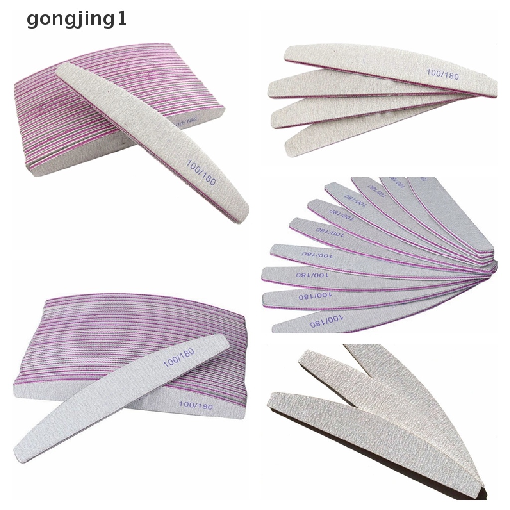 Ggg 1/5PCS Nail Art Sanding Files Blok Buffer Manicure Pedicure Alat UV Gel ID