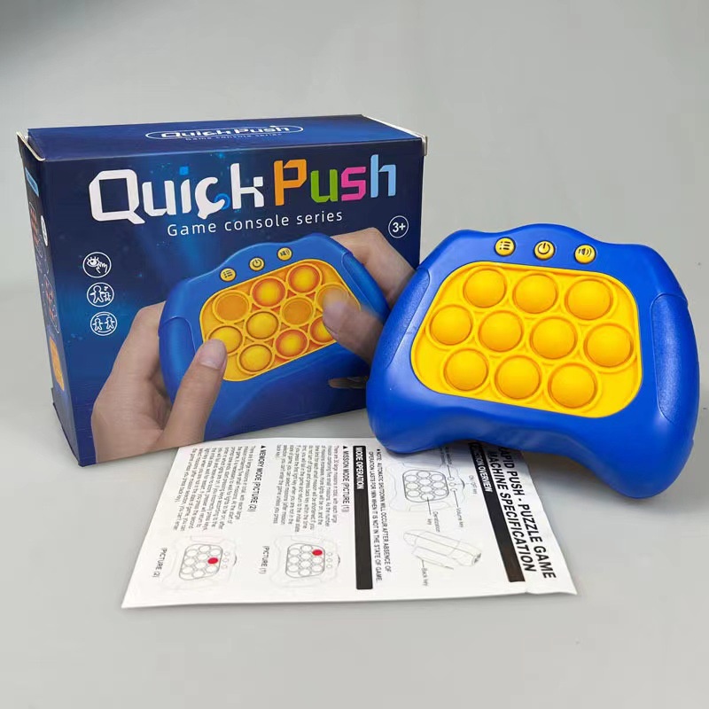 Konsol Game Dorong Cepat Anak Tekan Musik Dekompresi Game Konsol Puzzle Terobos Game Mouse Pioneer Whack-a-Mole Mainan Pop It Mainan Anak Edukasi Dekompresi Game