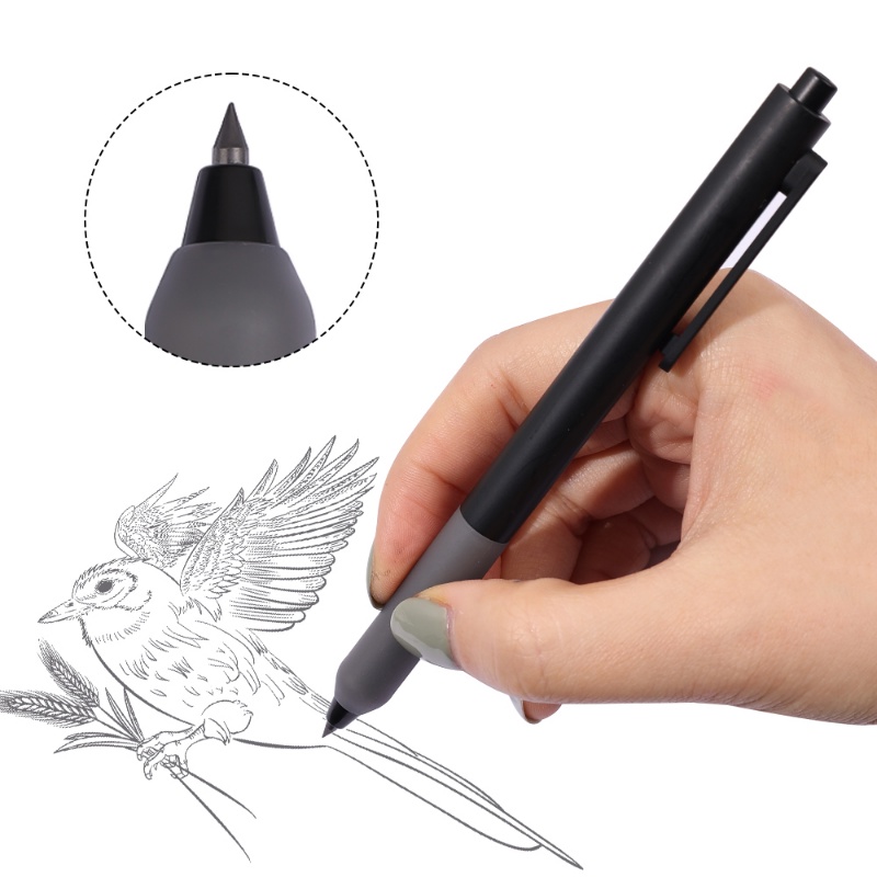 Tulisan Tanpa Batas Erasable Press Eternal Pencil/Pensil Kantor Sekolah Ujian Siswa/Perlengkapan Melukis Alat Tulis Anak