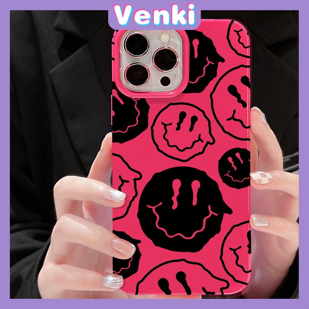 Case for iPhone 11 Soft TPU Glossy Rose Red Candy Case Cute Trendy Smiley Camera Protection Shockproof For iPhone 14 13 12 11 Pro Max 7 8 Plus X XR