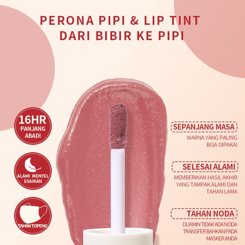 (READY &amp; ORI) Kimuse Lip To Cheek Blush &amp; Lip Tint Natural Mask Proof KS720