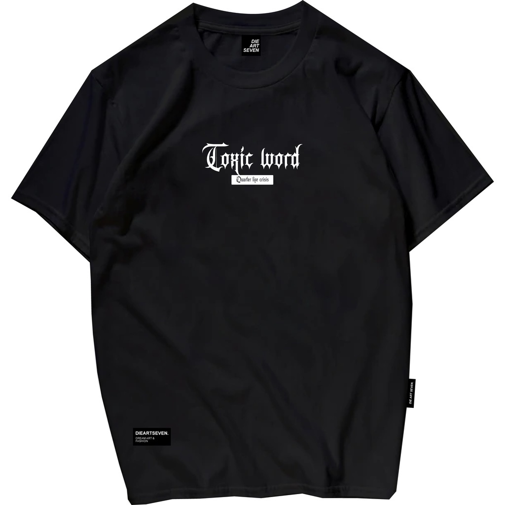 Kaos distro pria Tshirt Art Toxic tshirt Black