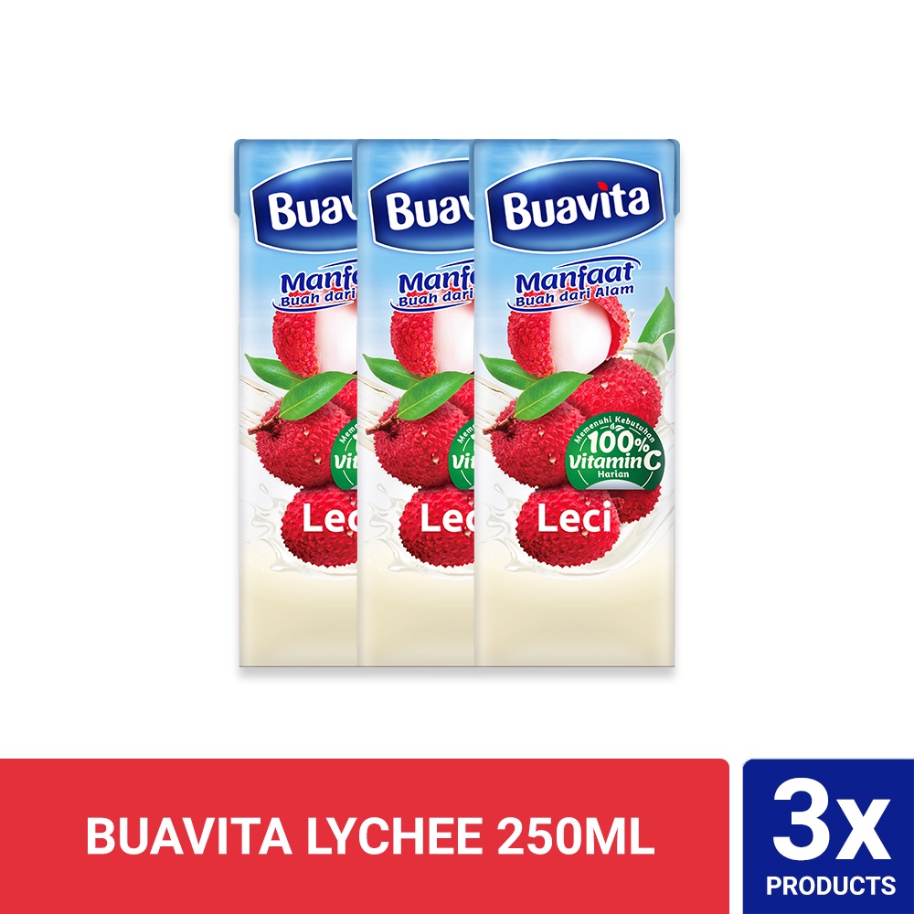 

Buavita Lychee 250ml Triplepack