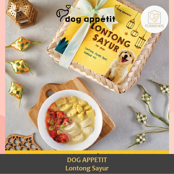 DOG APPETIT Lontong Sayur Opor Chicken untuk Anjing Dogs GLUTEN FREE