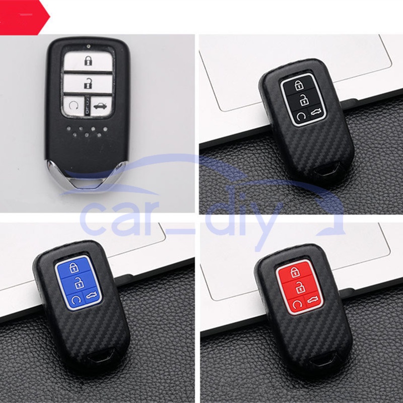 Kasus Kunci ABS Penutup Jarak Jauh Mobil Gantungan Untuk Honda Accord CRV Vezel Civic Avancier Odyssey Cangkang Pelindung Car Remote Key Case