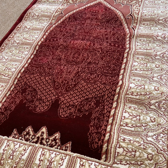 Sajadah turki tebal - Merah