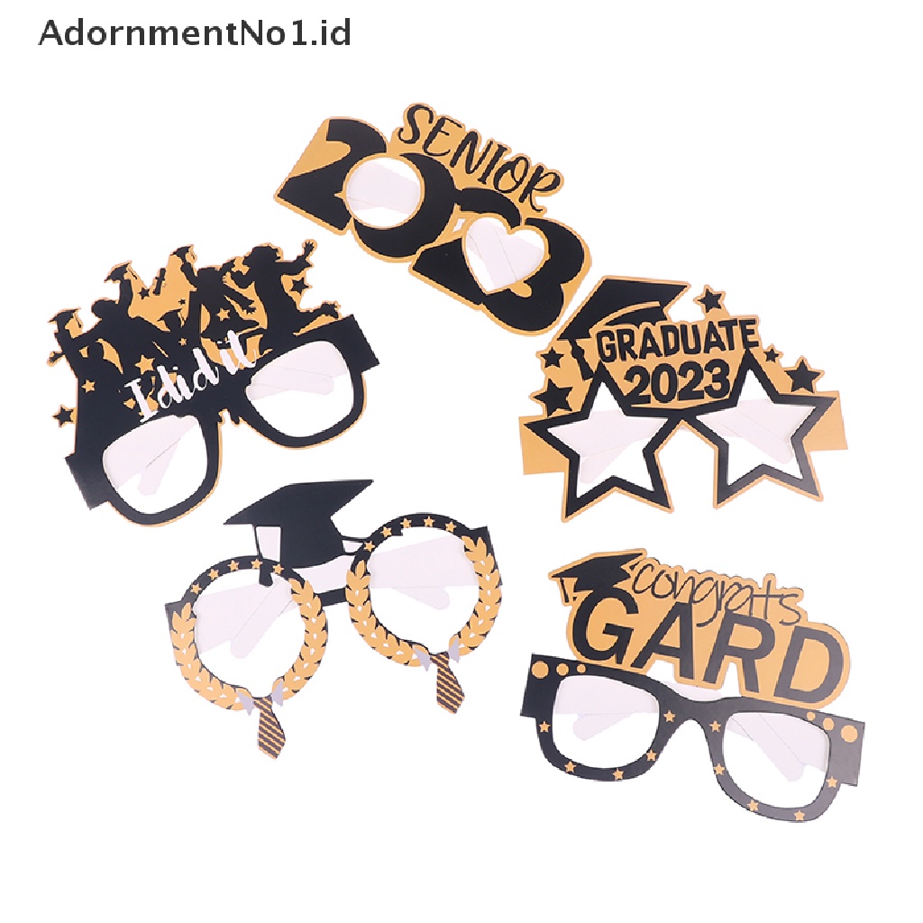 [AdornmentNo1] 8pcs Dekorasi Pesta Kacamata Dekorasi Wisuda Sma Hajatan [ID]