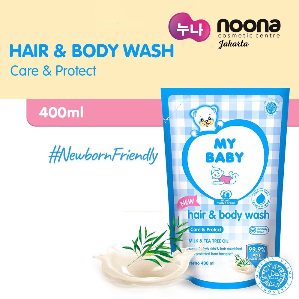 MY BABY HAIR &amp; BODY WASH CARE &amp; PROTECT 400ML