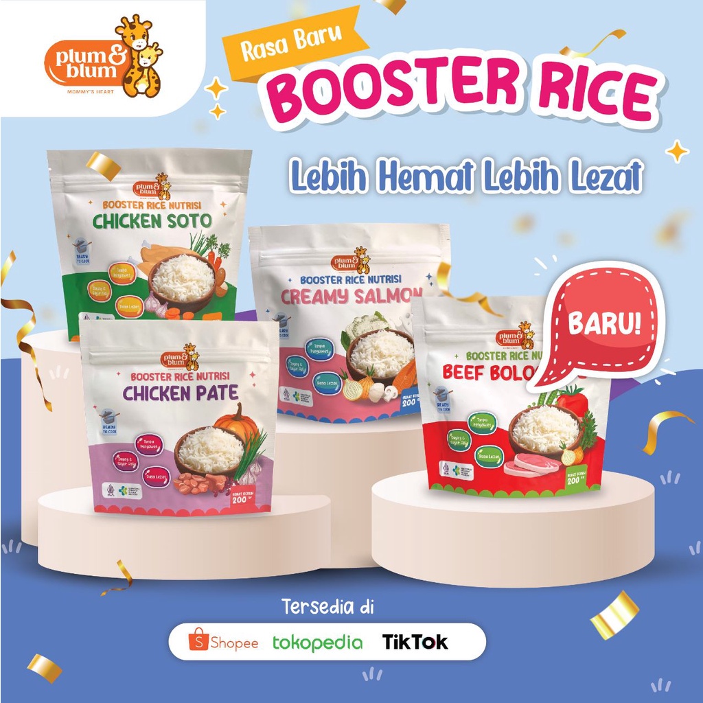 Plum &amp; Blum - Beras Nutrisi Mpasi BB Booster 6 Bulan