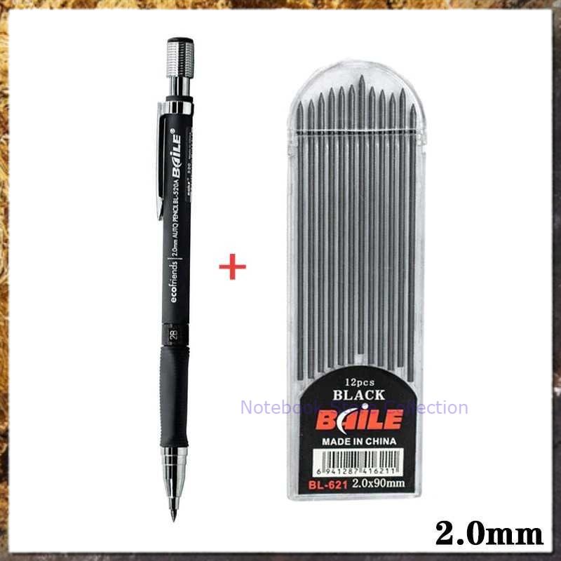 

NS - MROOFUL Pensil Mekanik Mechanical Pencil 2B 2mm 12 Isi - BL-621