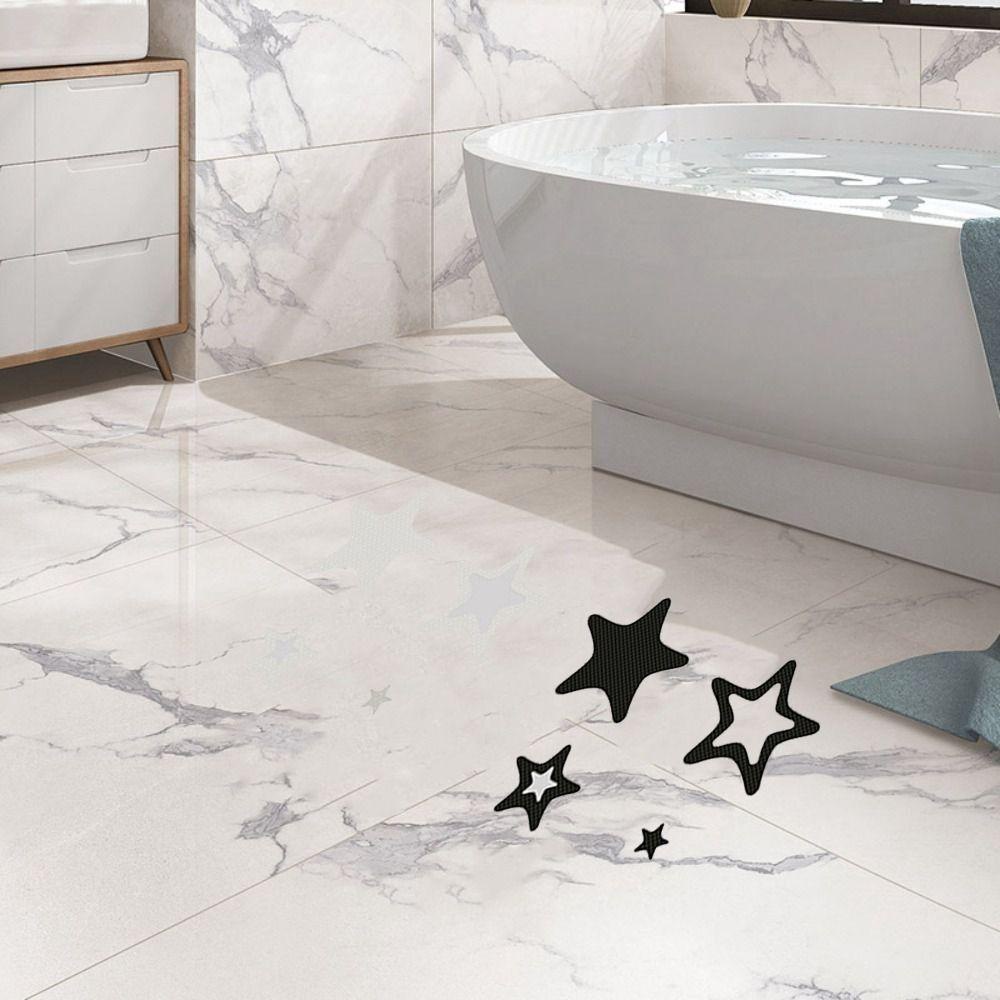 [Elegan] Stiker Kamar Mandi Tahan Air Anti-slip Berbentuk Bintang Pengaman Bathtub Perekat Alas Lantai