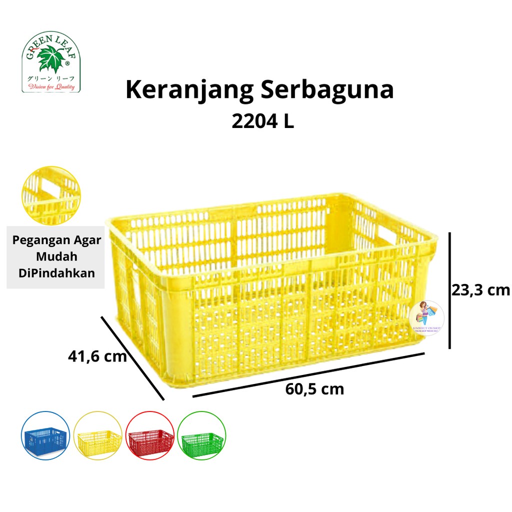 Container / Keranjang Industri Sebaguna 2204 L Green Leaf