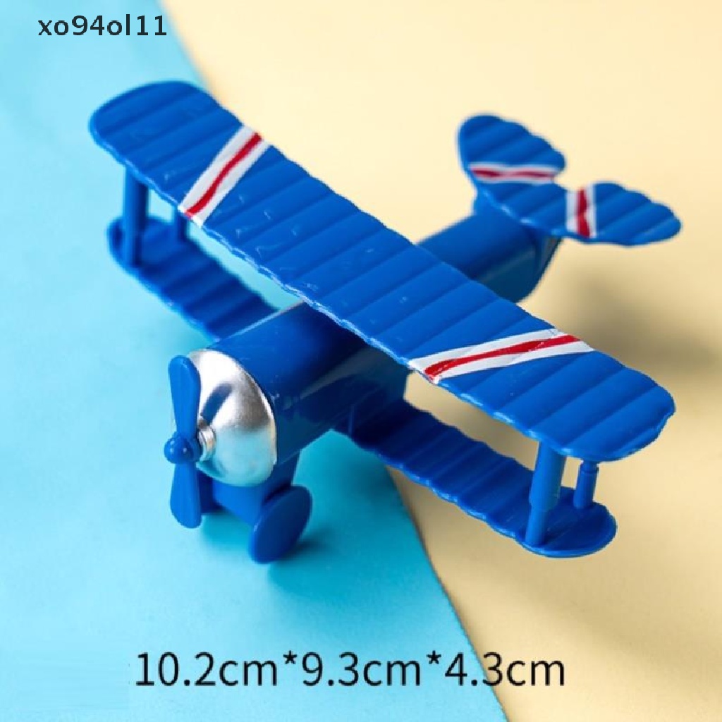 Xo Patung Mini Model Biplane Untuk Dekorasi Rumah Bahan Metal Iron Air Plane Model Plane OL