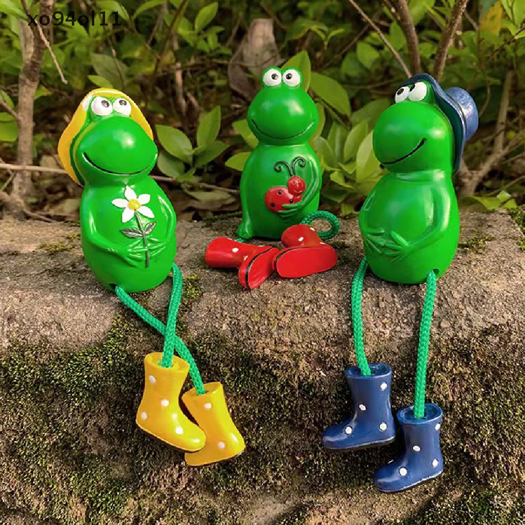 Patung Kodok Koleksi XO Sitg Menjuntai Kaki Berkebun Sitg Frog Statue OL