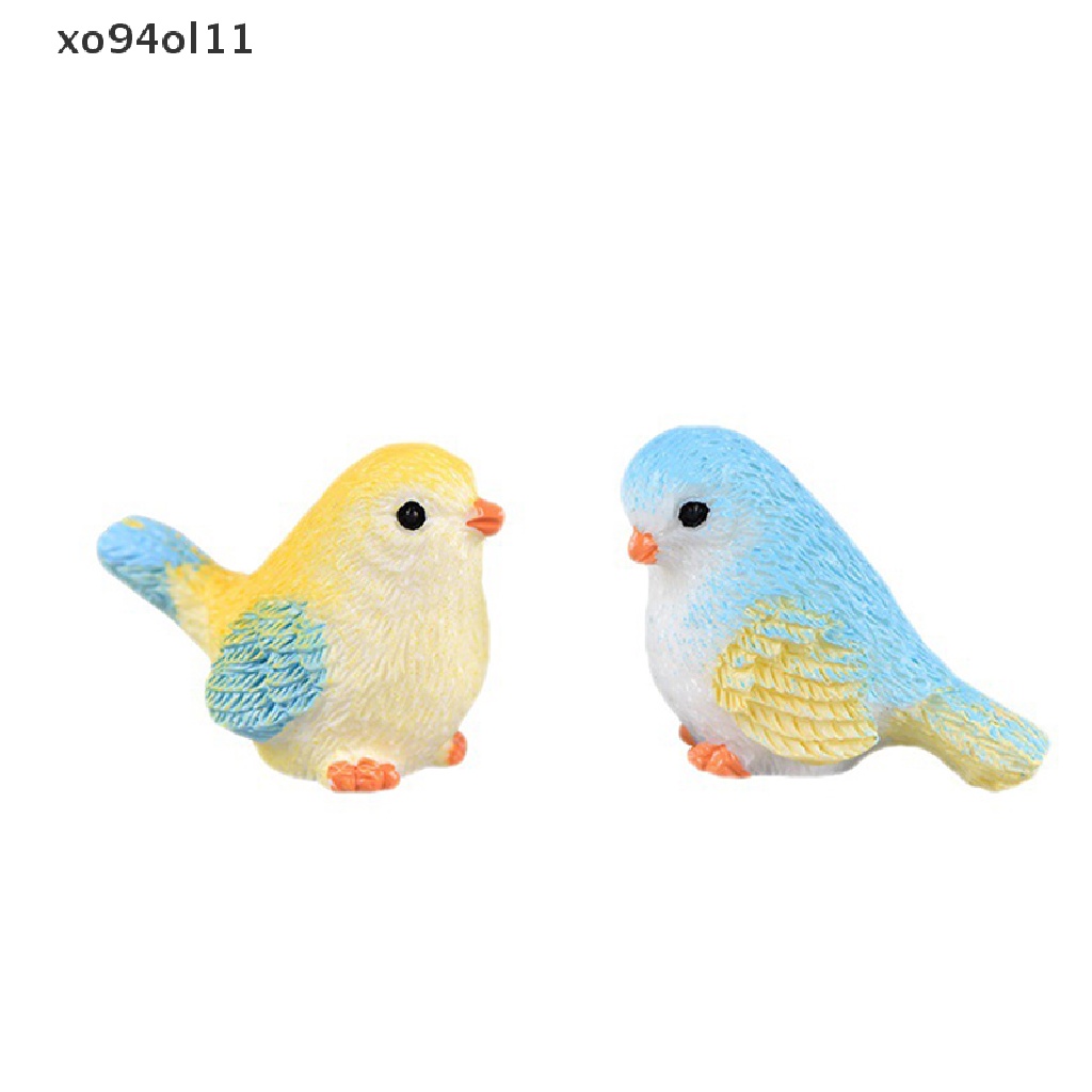 Xo Patung Burung Patung Miniatur Resin Dekorasi Taman Rumah Desk Decor OL