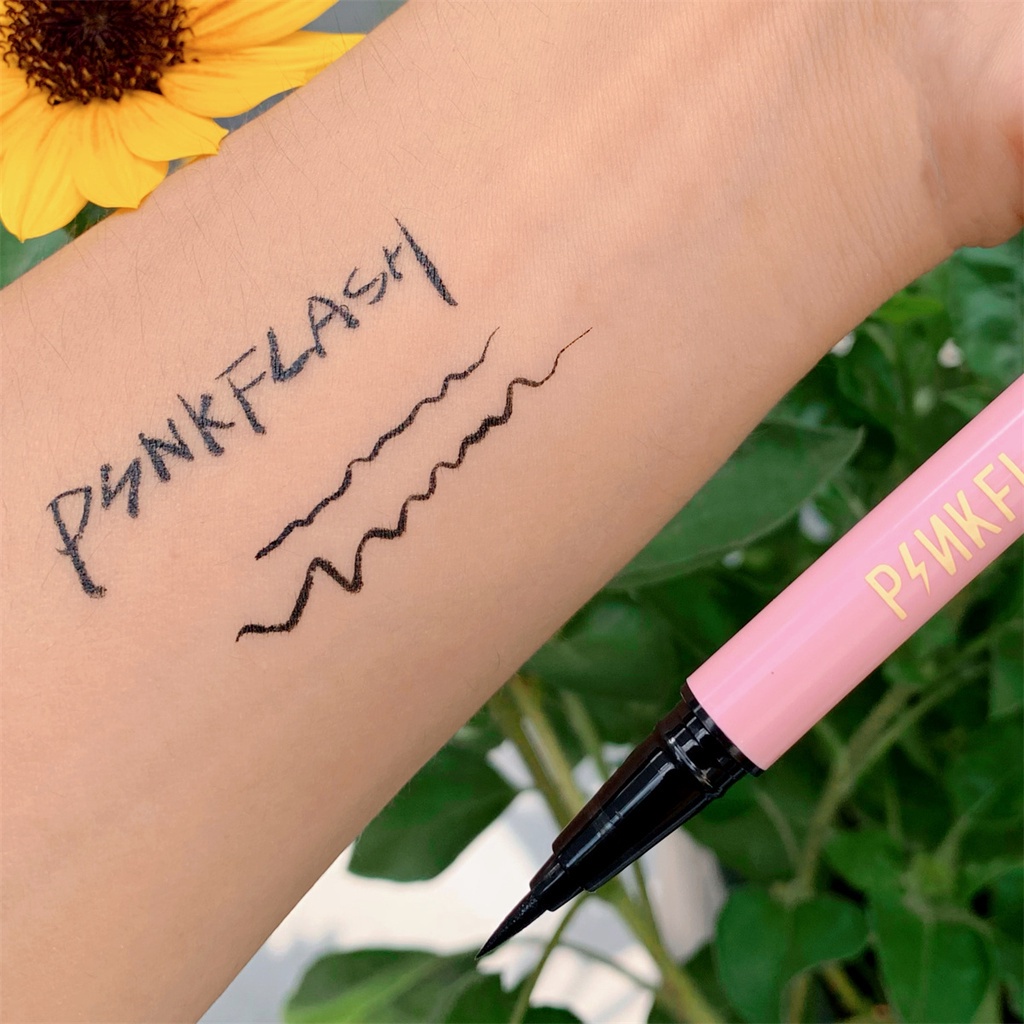 PINKFLASH Liquid Eyeliner Pensil Tahan Air Hitam Halus Dan Anti Noda PF-E01 [Emperor]